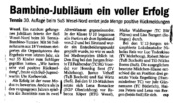 Lena siegt in Wesel 2009